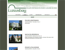 Tablet Screenshot of luxusbau.hu
